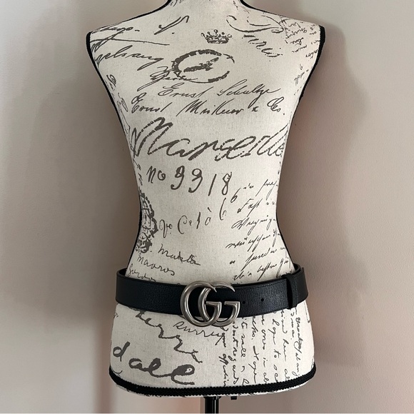 Gucci Accessories - Gucci Black Belt with silver GG